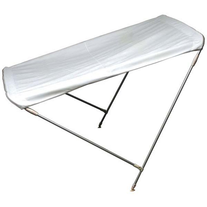 Bimini 2 arceaux alu - blanc - h 110 cm - 130 à 140 cm Bimini 2 arceaux alu - blanc - h 110 cm - 130 à 140 cm
