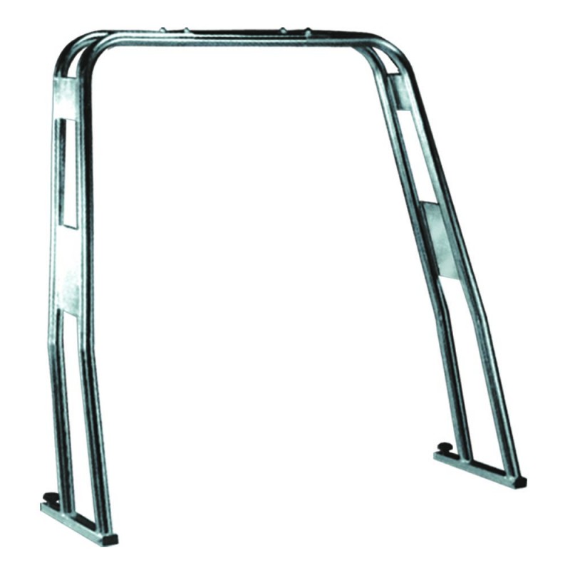Roll bar pour semirigide tube inox H120 cm 106 à 206 cm