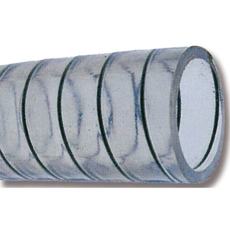 Tuyau transparent Ø50 avec spirale