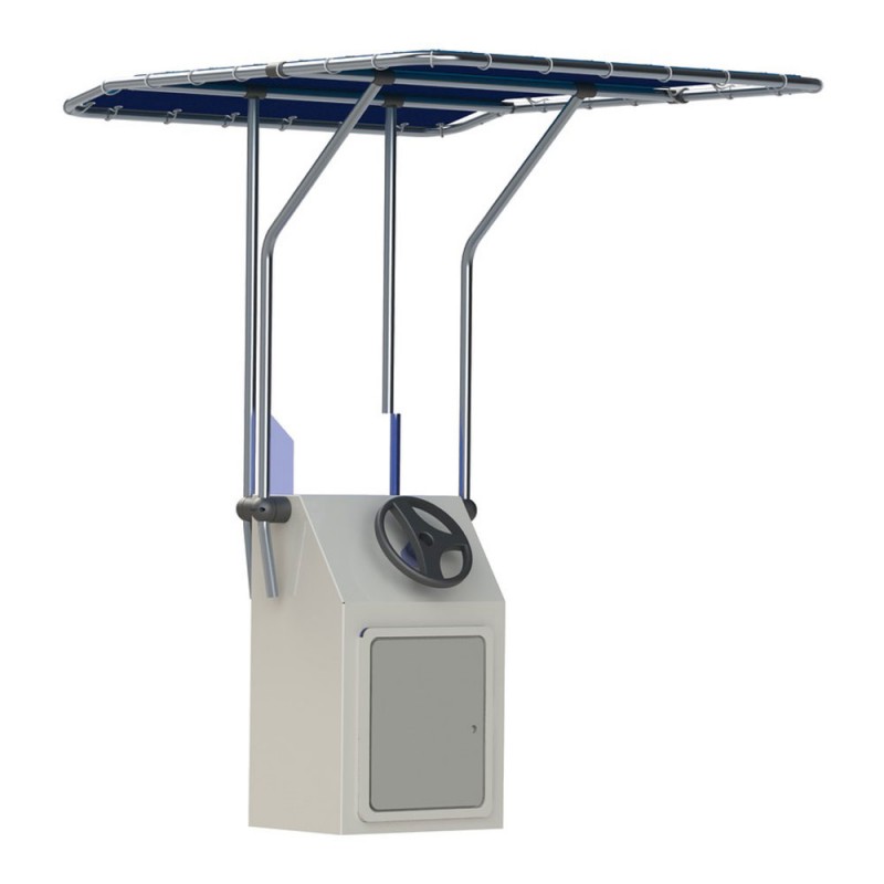 T-TOP rétractable en aluminium Ø32 mm 1,05 x 1,35 m - bleu T-TOP rétractable en aluminium Ø32 mm 1,05 x 1,35 m - bleu