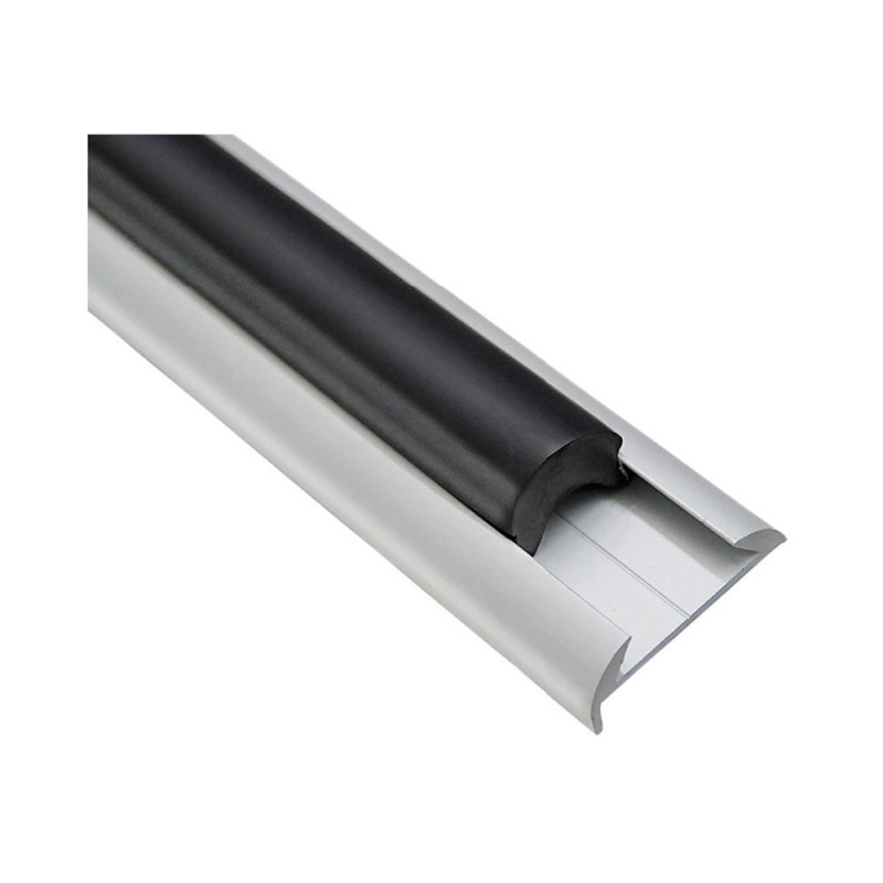 Jonc PVC pour profilé alu - noir, blanc, gris - 44.494.12