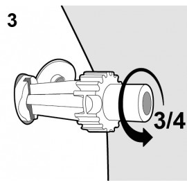 Raccord pour valve Plastimo