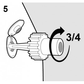 Raccord pour valve Plastimo