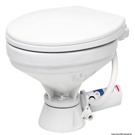 WC électrique - lunette large PVC blanc - 12 V