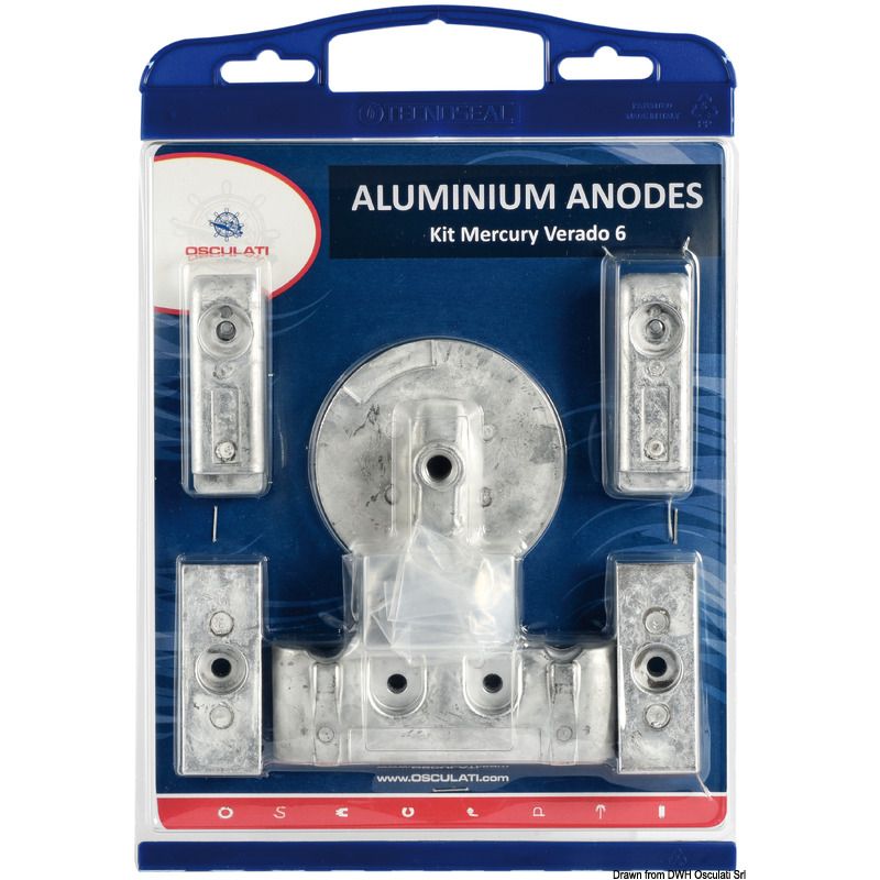 Kit anodes aluminium pour Vérado 6