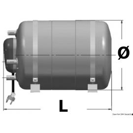 Chauffe eau cuve inox et coque polypro - 15 litres