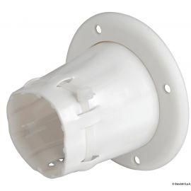 Passe-câbles PVC ouvert - blanc/noir - ø105 mm externe
