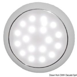 Plafonnier LED ultraplate 12/24 V 3.5 W- Lumière Blanc/Rouge