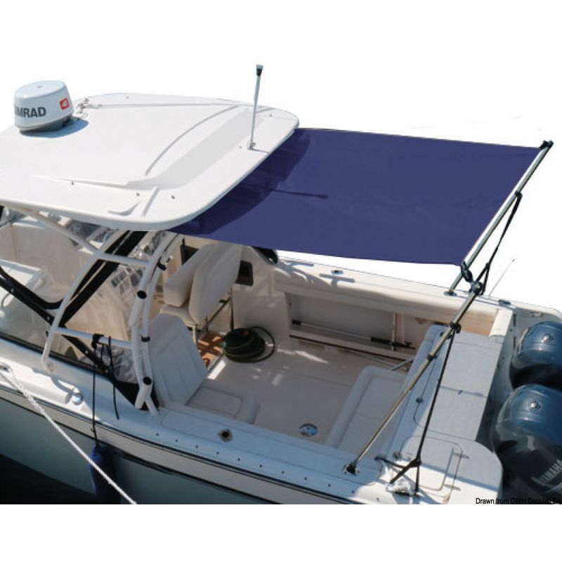 Taud avec bras télescopique pour T-Top/Flying bridge - L180 à 290 cm Taud avec bras télescopique pour T-Top/Flying bridge - L180 à 290 cm