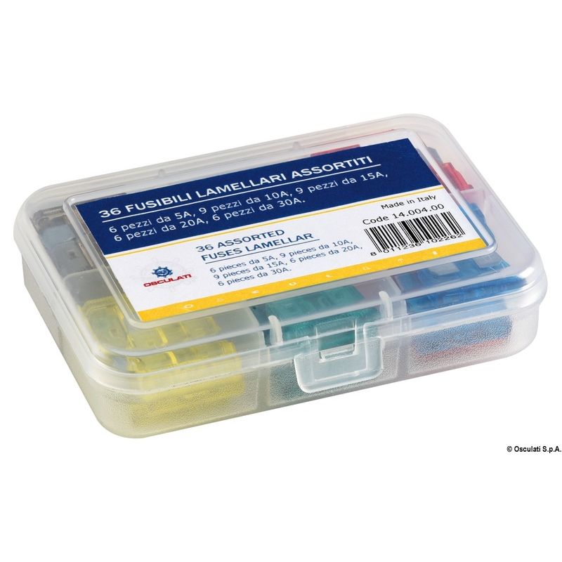 36 fusibles assortis - à fiche 36 fusibles assortis - à fiche