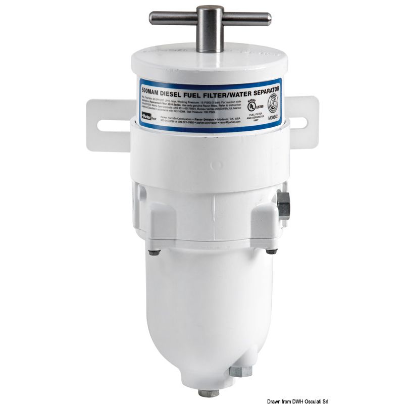 Filtre séparateur d'eau pour gasoil - 70 l/min - Algi Equipements