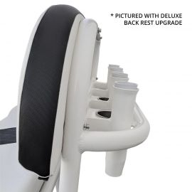 Leaning post Pro series alu blanc + dossier deluxe + assise et dosseret blanc