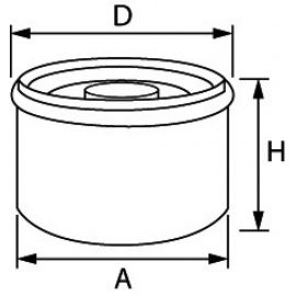 Cartouche de filtre à huile Mercury Verado 4 cil.