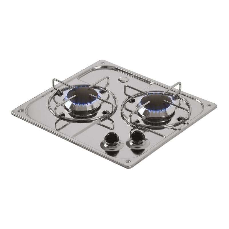 Plaque de cuisson encastrable gaz inox