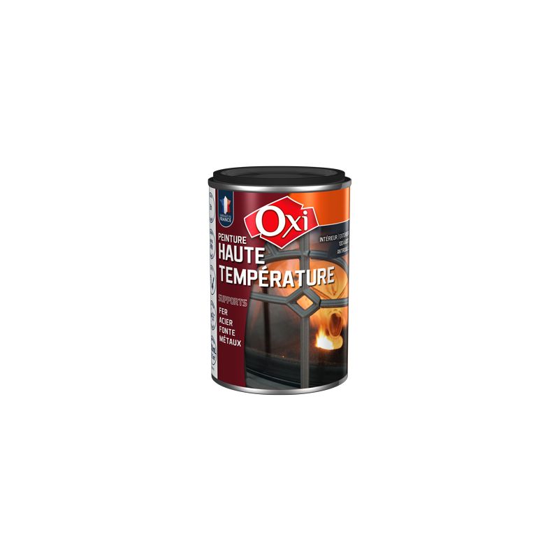 Peinture OXI haute température - noir satin 125 ou 250 ml