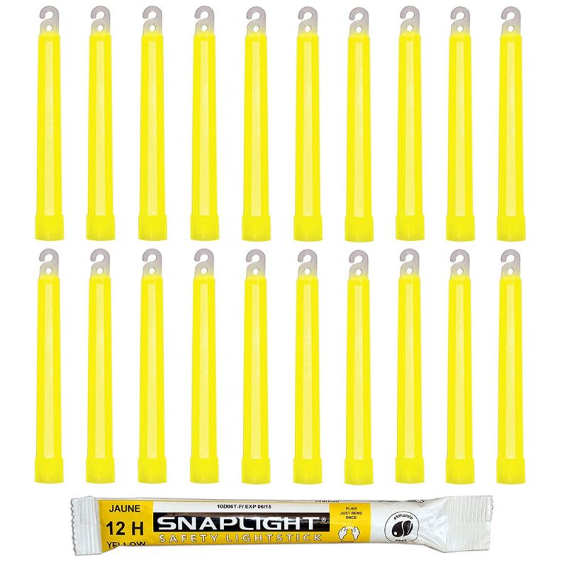 Baton lumineux Snaplight - jaune - Boite de 20