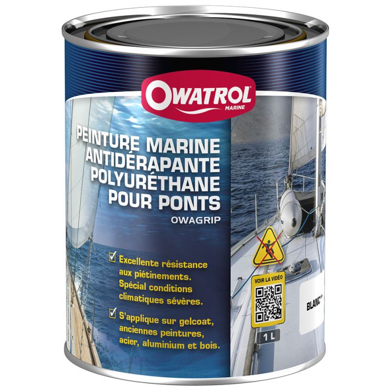 Peinture antidérapante OWAGRIP - Blanc - 2.5 L