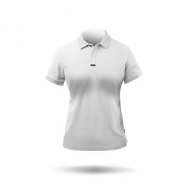 Polo coton pima blanc pour femme