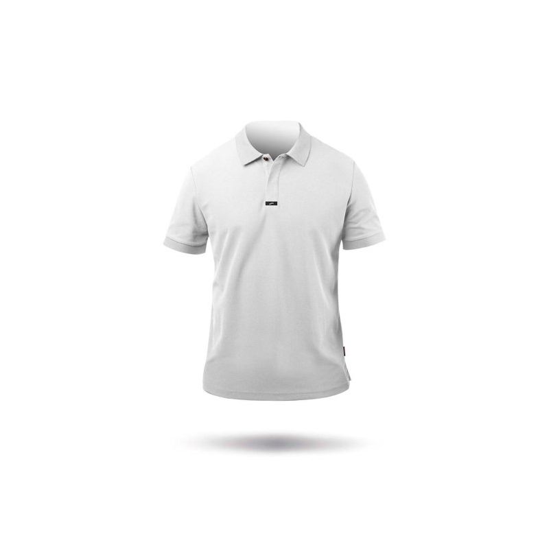 Polo coton pima blanc pour homme