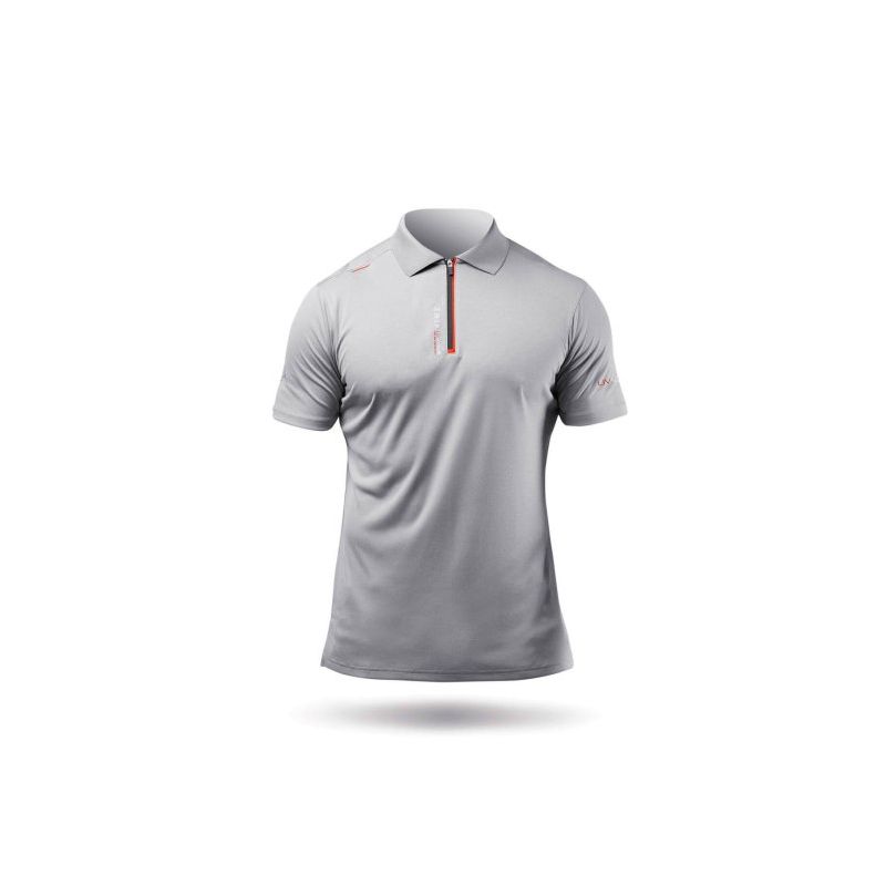 Haut 1/4 ZIP col haut pour hommes UVActive - Gris