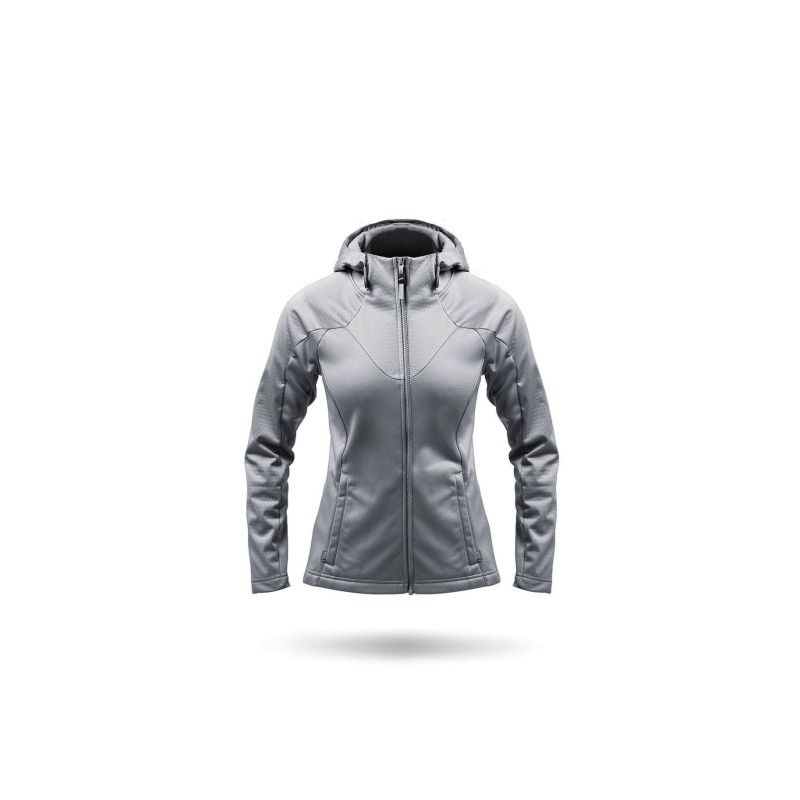 Sweat à capuche Tech platine pour femme