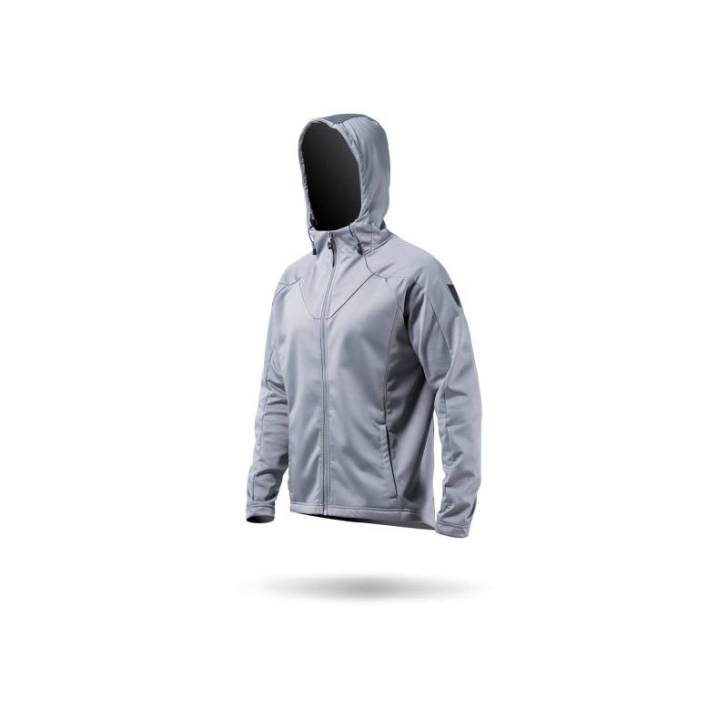 Sweat à capuche Tech platine pour homme