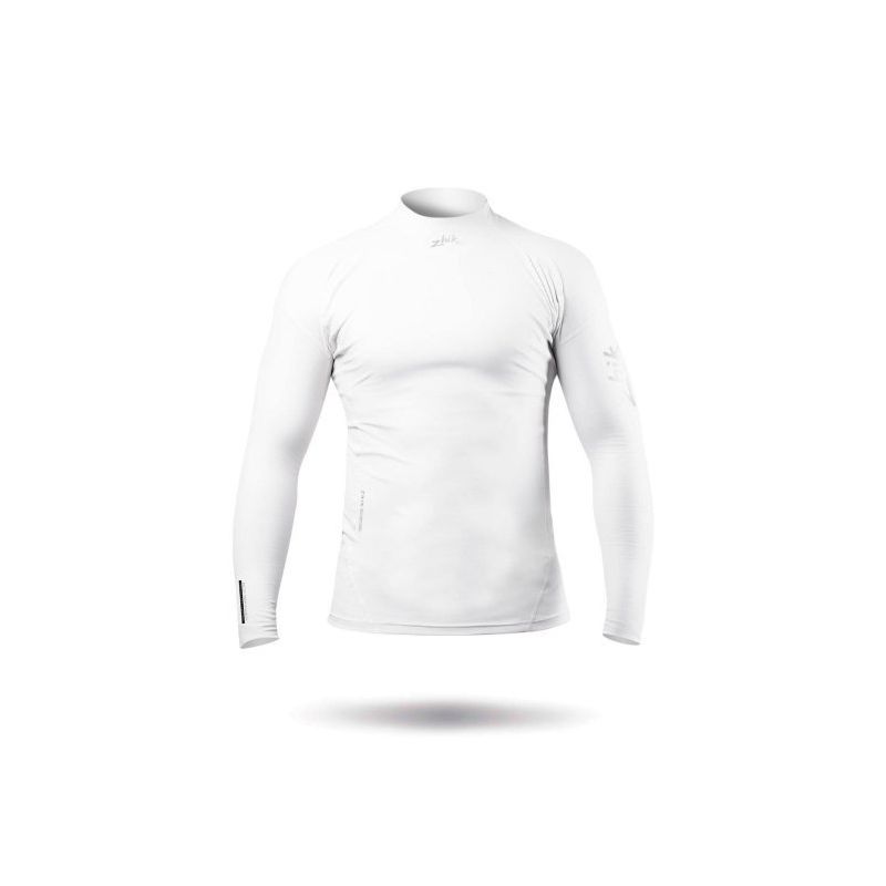 Haut à manches longues Eco Spandex blanc pour homme