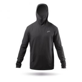 Haut à capuche noir ZhikMotion pour homme