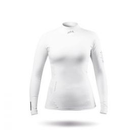 Haut à manches longues Eco Spandex blanc pour femmes