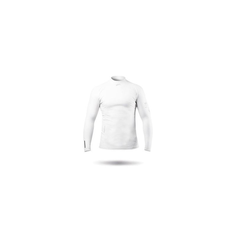 Haut à manches longues Eco Spandex blanc pour homme