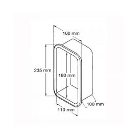 Niche fourre-tout - 110 x 180 x 100 mm