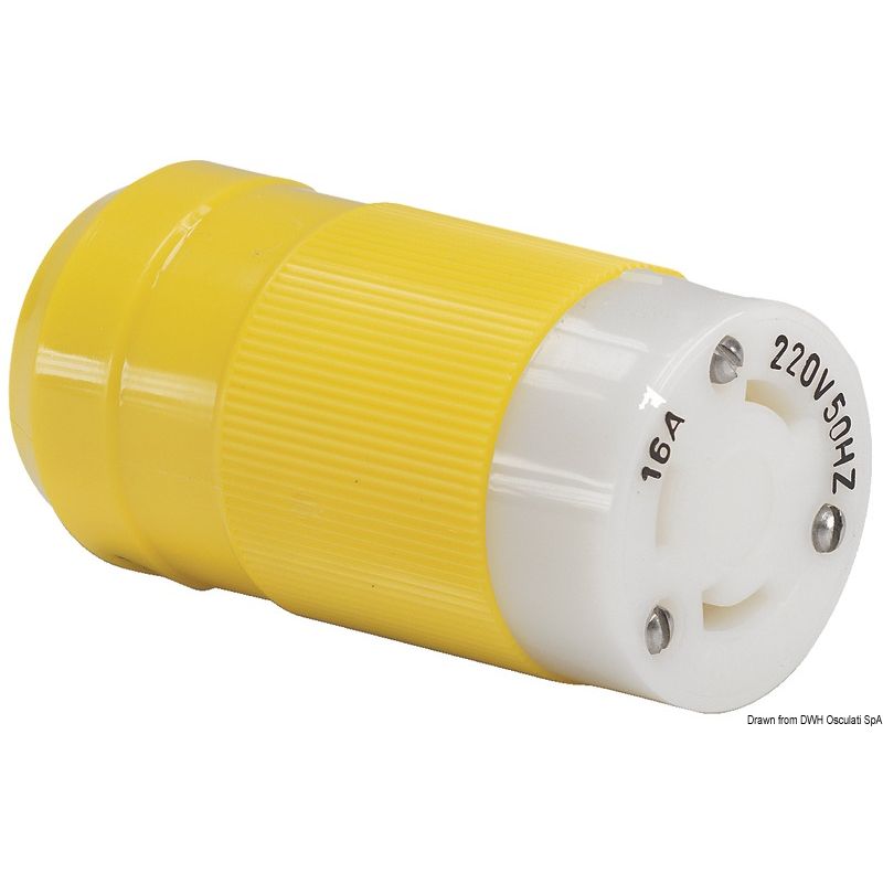 Fiche inox femelle Marinco 16 A Fiche inox femelle Marinco 16 A