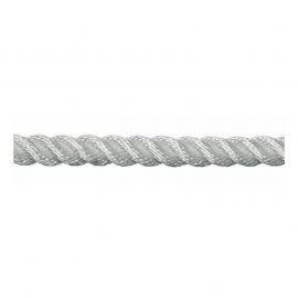 Cordage polyester amarrage 3 torons - Ø 18 mm - rupture 4350 kg - blanc