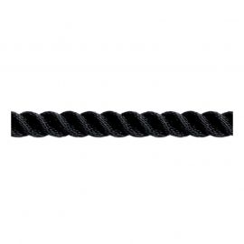 Cordage polyester amarrage 3 torons - Ø 12 mm - rupture 2050 kg - noir