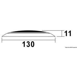 Plafonnier LED sans encastrement Day/Night chromée -