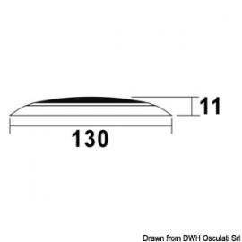 Plafonnier LED sans encastrem Day/Night blanc/inox -