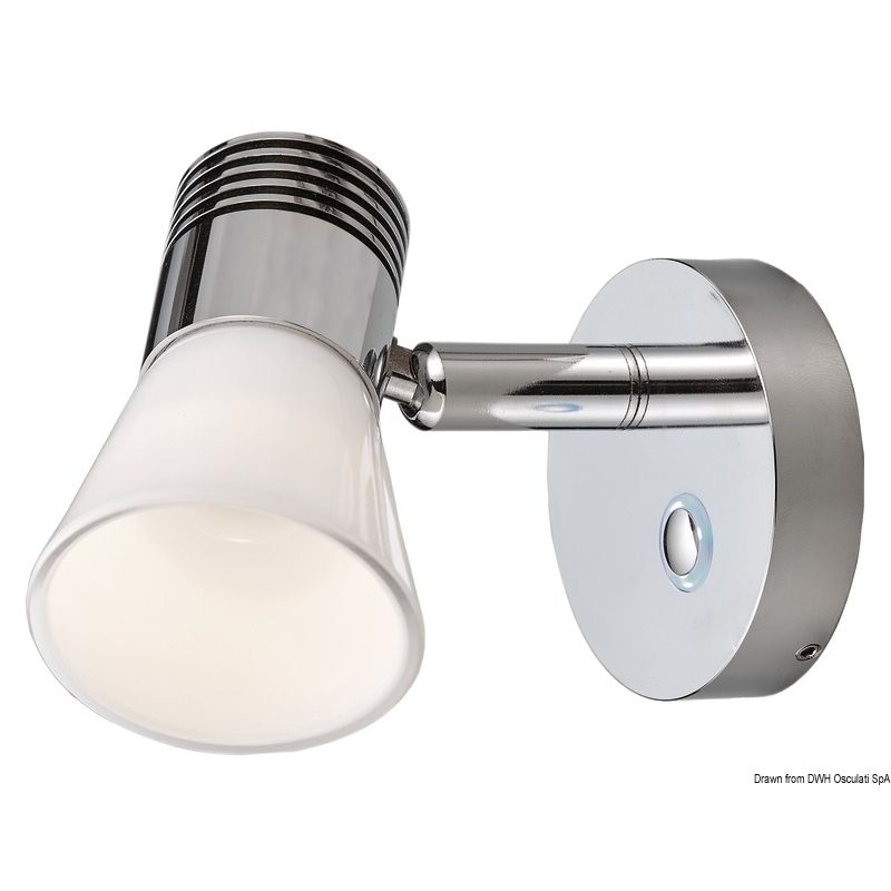 Spot LED dimmable aluminium + reflecteur verre -
