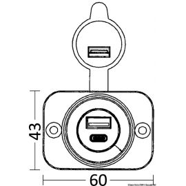 Prise USB standard + micro -