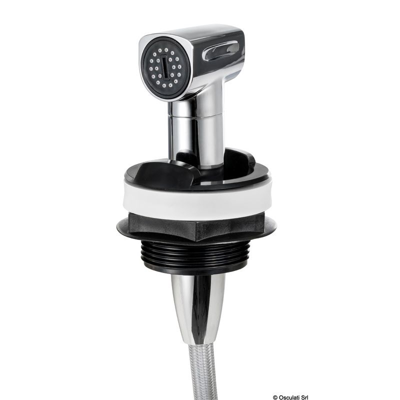 Douche Saturn mitigeur horizontal noir