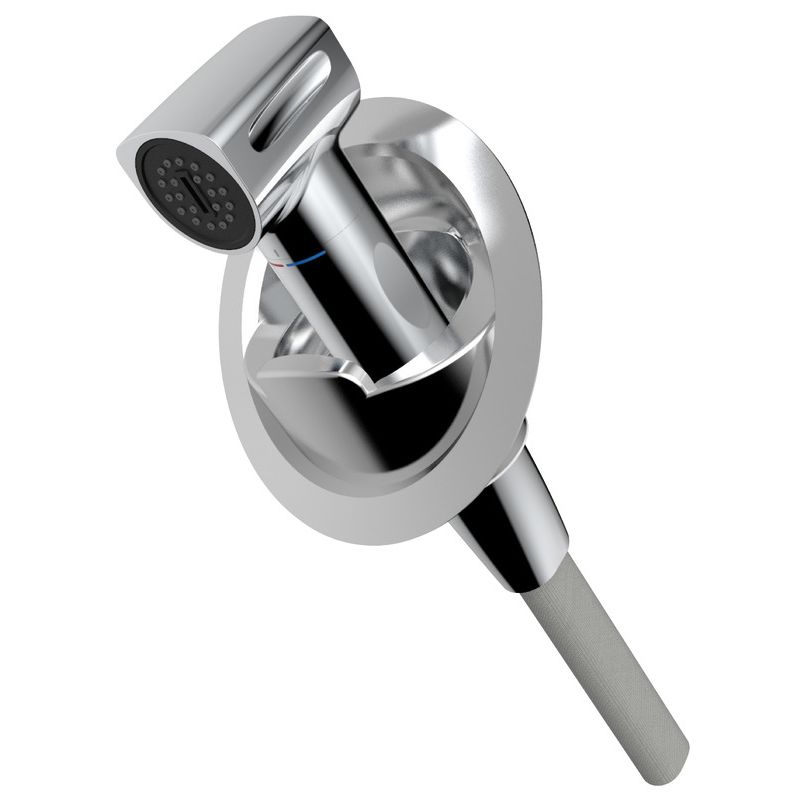 Douche Saturn mitigeur vertical chromé
