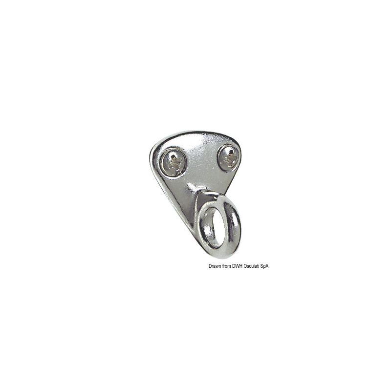 Plaquette avec anneau - 27 x 30 mm - Lot de 10