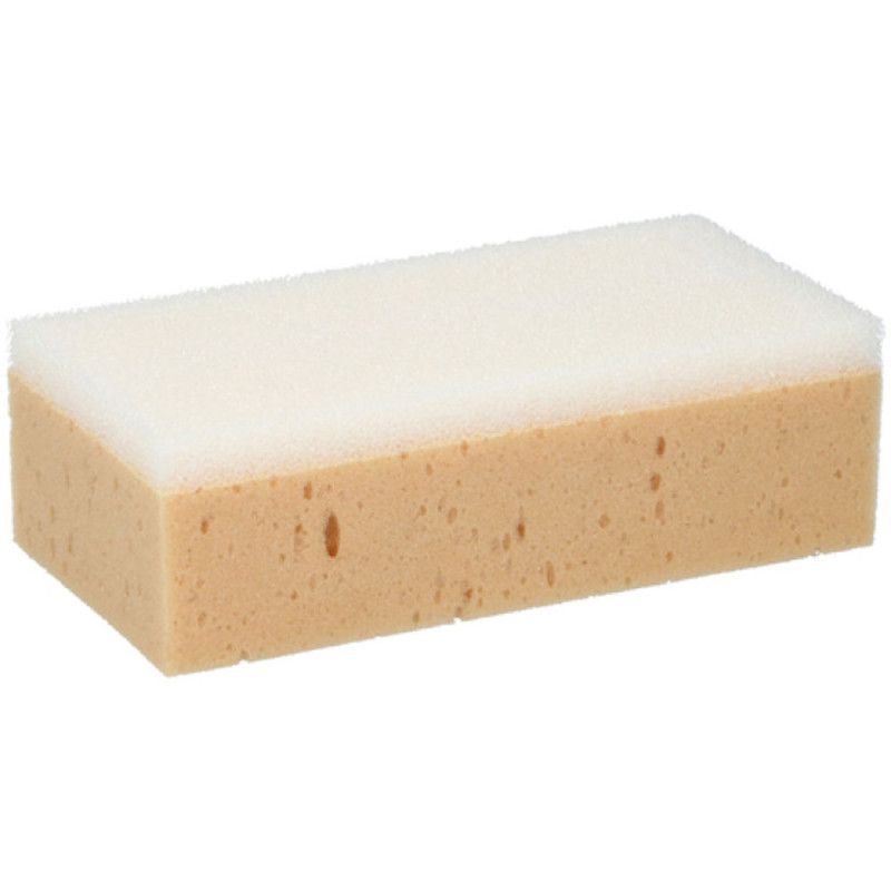 Eponge jumbo - avec tampon abrasif - 21 x 11 x 6.5 cm