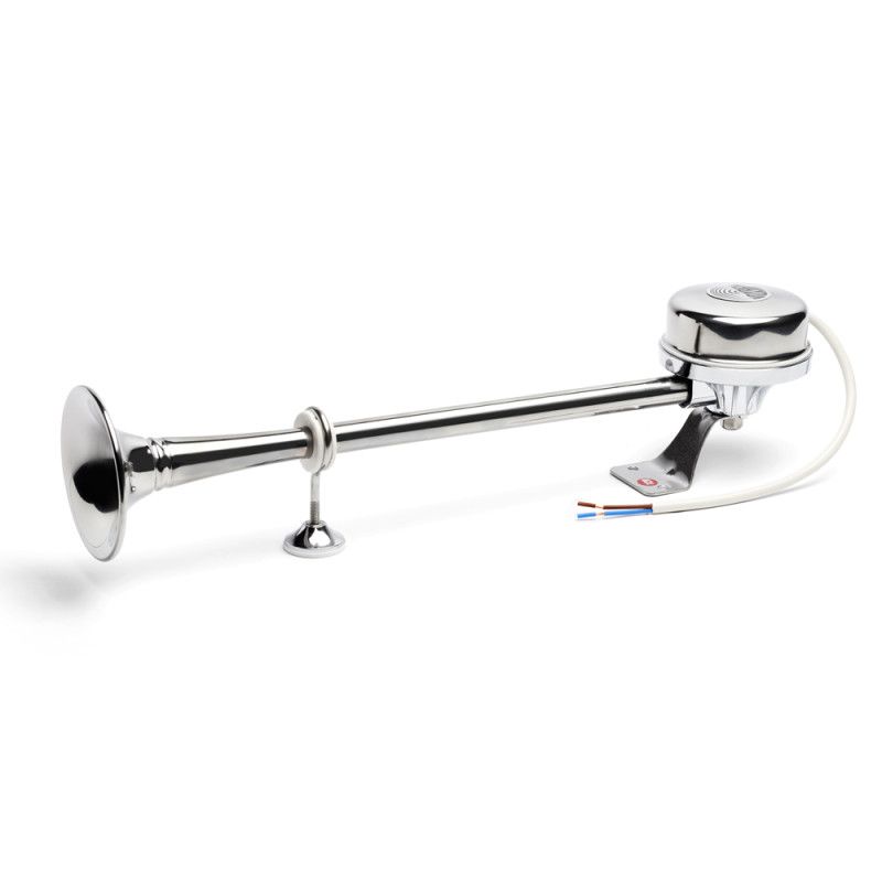 Klaxon - Avertisseur électrique inox - 2 trompes Klaxon - Avertisseur électrique inox - 2 trompes