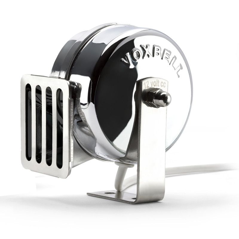 Klaxon - Avertisseur électrique ABS et Inox - 1 corne Klaxon - Avertisseur électrique ABS et Inox - 1 corne