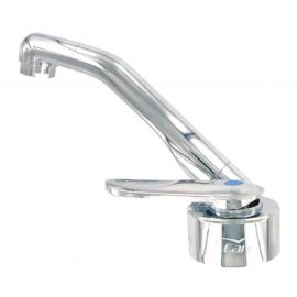 Robinet rabattable en plastique chromé - eau froide