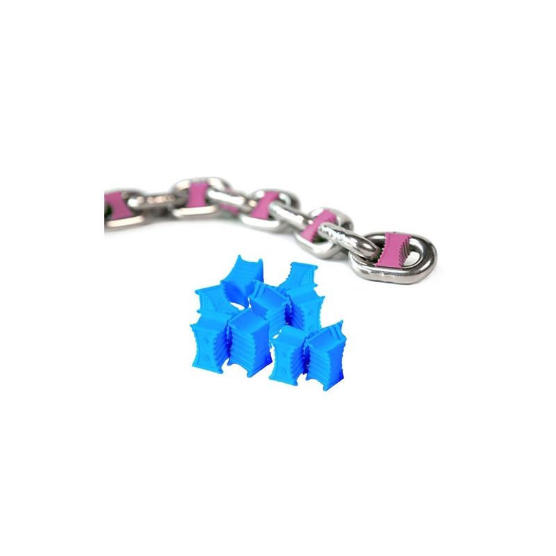 Marqueur de chaine - 6 mm - bleu - Blister de 14 Marqueur de chaine - 6 mm - bleu - Blister de 14