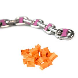 Marqueur de chaine - 6 mm - orange - Blister de 14