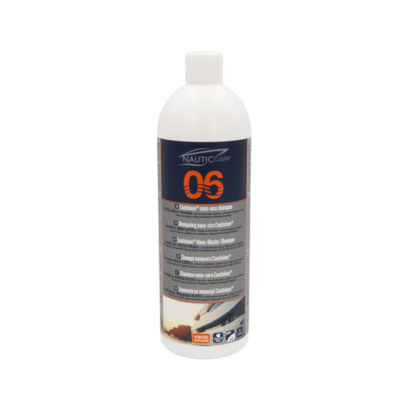 NAUTIC CLEAN 06 Shampooing nano-cire coatinium - flacon 1 L NAUTIC CLEAN 06 Shampooing nano-cire coatinium - flacon 1 L