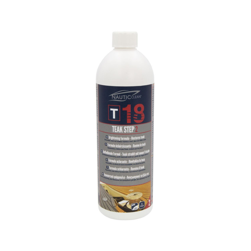 NAUTIC CLEAN 18 Raviveur teck Step 2 - flacon 1 L NAUTIC CLEAN 18 Raviveur teck Step 2 - flacon 1 L