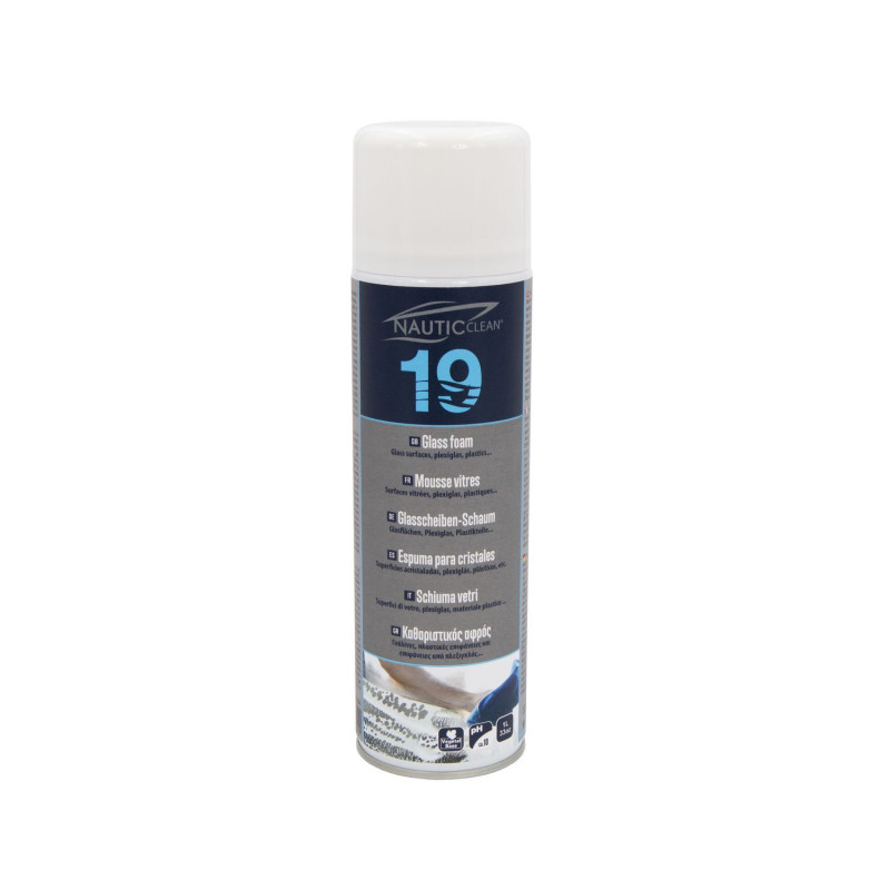 NAUTIC CLEAN 19 Mousse vitres - aérosol 500 ml NAUTIC CLEAN 19 Mousse vitres - aérosol 500 ml